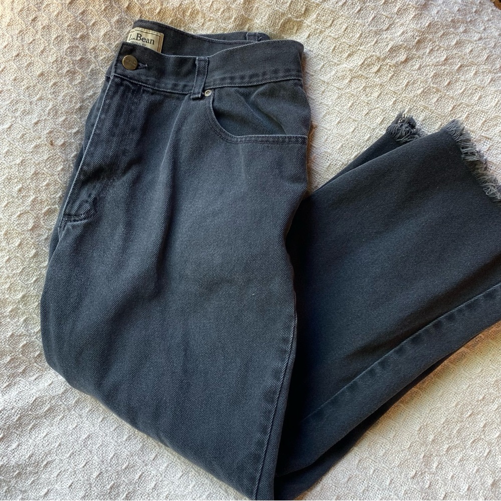 Vintage L.L. Bean Black Denim Pants
